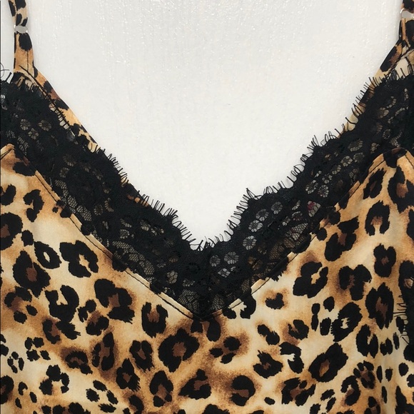 LACE TRIM LEOPARD PRINT TANK - Picture 5 of 6